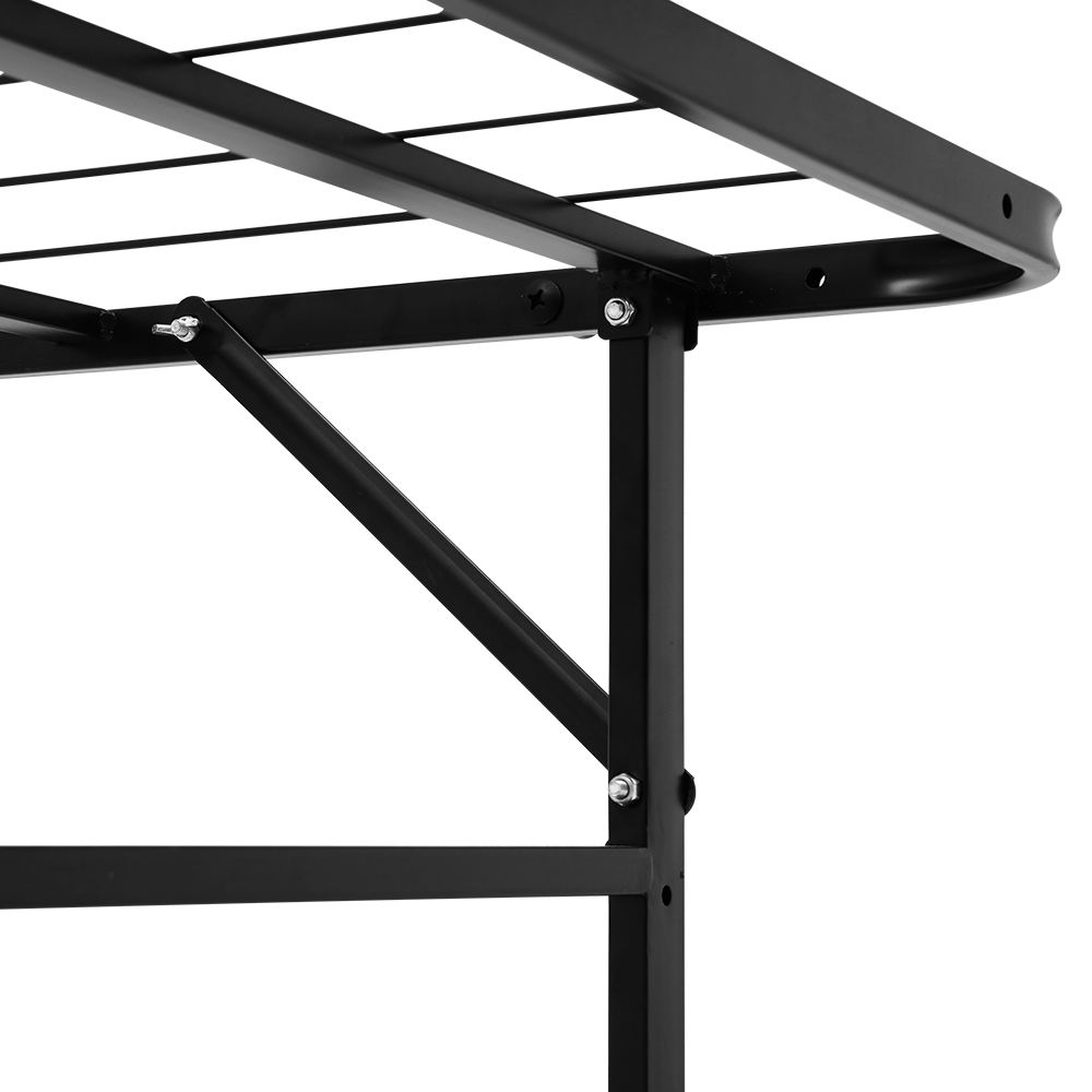 Details about   Artiss Foldable King Single Metal Bed Frame Foldable Bed Platform Black 